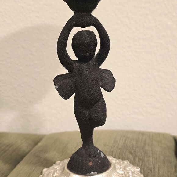 Vintage Gothic Metal Chalice Incense Candle Holder - Picture 2 of 10